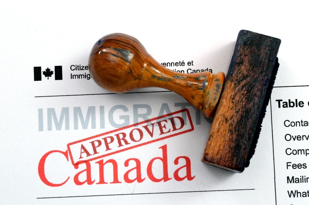 Immigration Approved Canada stamp