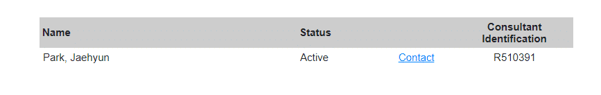 Search RCIC registration number